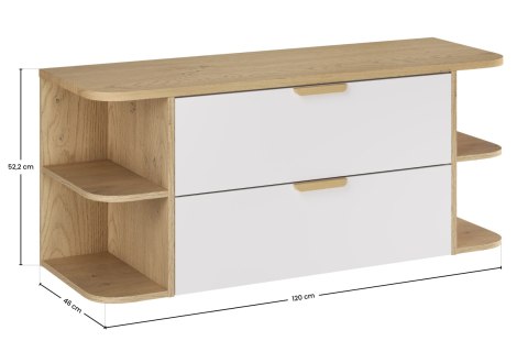 Zestaw meblowy 120cm z blatem ASTER WHITE