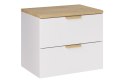 Szafka ASTER WHITE 60 cm z blatem CREMONA