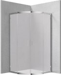 Kabina prysznicowa półokrągła 80x80 cm - wysokość 170 cm