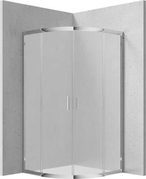 Kabina prysznicowa półokrągła 80x80 cm - wysokość 170 cm