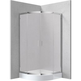 Kabina prysznicowa półokrągła 80x80 cm - wysokość 170 cm