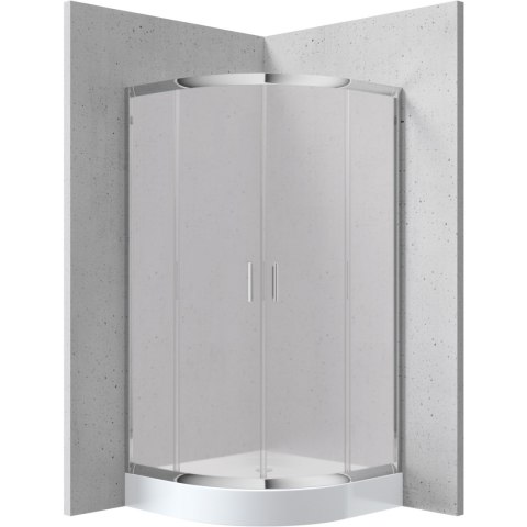 Kabina prysznicowa półokrągła 80x80 cm - wysokość 170 cm