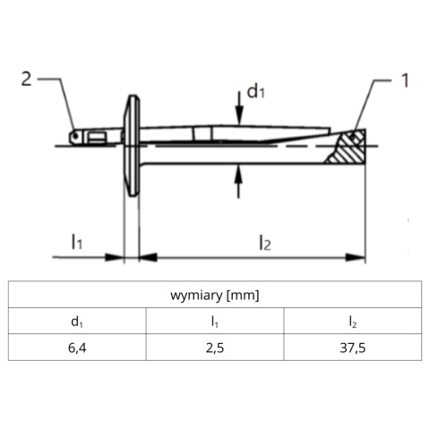 Kotwa stropowa do betonu DBZ 6/4,5 HILTI