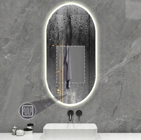LUSTRO LED OVL GOLD 50X100CM