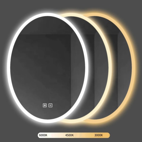 Lustro ścienne LED WWA 600x800