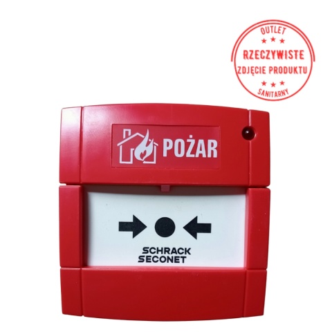 Ręczny ostrzegacz pożarowy SCHRACK SECONET MCP545X-1R