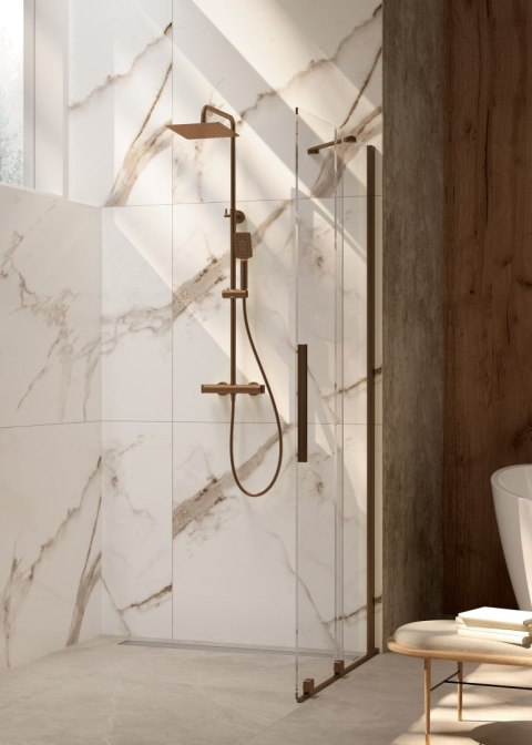 Ścianka prysznicowa walk-in 100 cm - przesuwna