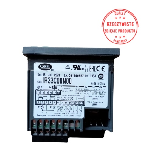 Sterownik do potrzeb chłodnictwa CAREL IR33C00N00