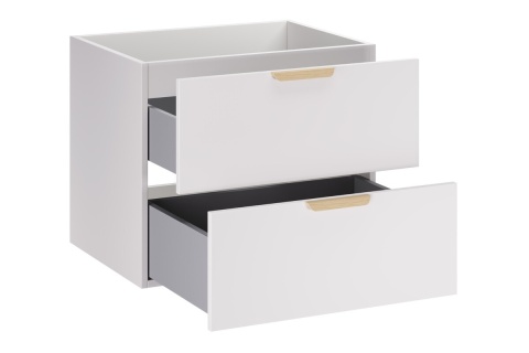 Szafka ASTER WHITE 60 cm z blatem CREMONA i umywalką nablatową PATI