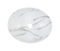Szafka ASTER WHITE 60 cm z blatem CREMONA i umywalką nablatową PATI