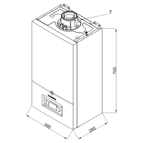 Kocioł gazowy kondensacyjny DE DIETRICH MCR4 24 z filtrem magnetycznym MagnaClean XS90A