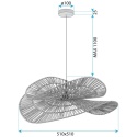 Lampa sufitowa wisząca boho APP1737-1CP 50 cm
