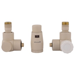 Zestaw termostatyczny (osiowy-prawy) do grzejników SCHLOSSER 1/2''