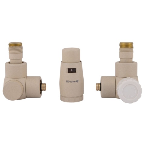 Zestaw termostatyczny (osiowy-prawy) do grzejników SCHLOSSER 1/2''