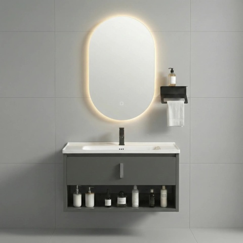 Zestaw mebli łazienkowych z umywalką TOLEDO 80 cm