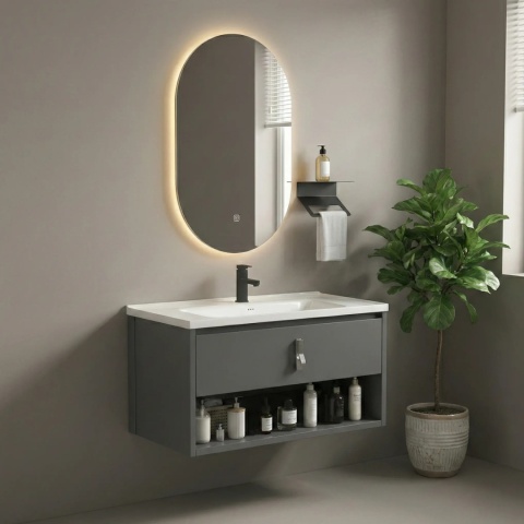 Zestaw mebli łazienkowych z umywalką TOLEDO 80 cm