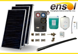 Zestaw solarny z trzema kolektorami II gatunku ENSOL