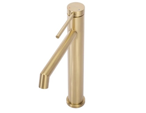 Bateria umywalkowa wysoka REA FOSS złota szczotkowana