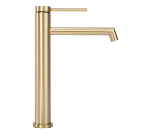 Bateria umywalkowa wysoka REA FOSS złota szczotkowana