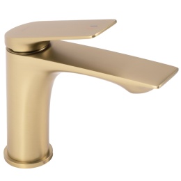 Bateria umywalkowa niska REA AVALON złota szczotkowana