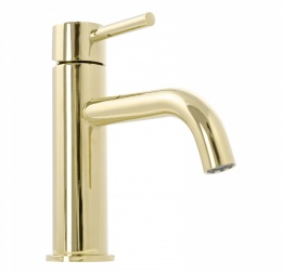 Bateria umywalkowa niska REA LUNGO złota