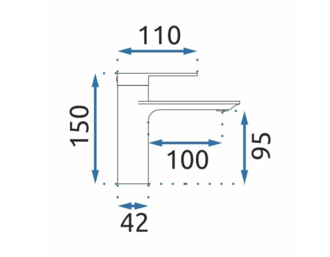 Bateria umywalkowa niska REA STORM TYTAN