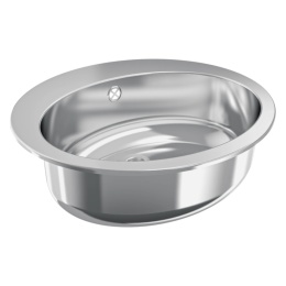 Umywalka owalna, wpuszczana w blat KWC Professional RNDH451-O