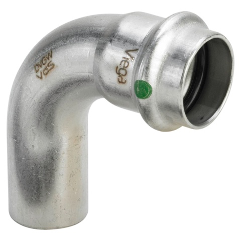 Kolano jednokielichowe VIEGA SANPRESS INOX d15 90°
