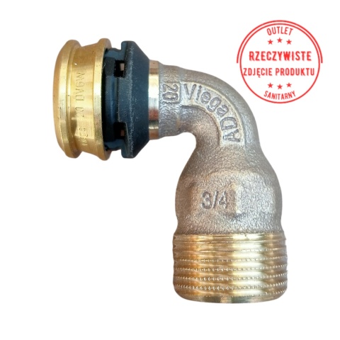 Kolano przejściowe VIEGA RAXOFIX 20x3/4'' 90°