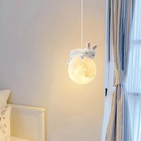 Lampa sufitowa wisząca śpiący króliczek G164-1CP