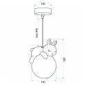 Lampa sufitowa wisząca śpiący króliczek G164-1CP