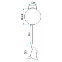 Lampa sufitowa plafon miś G167-1CP