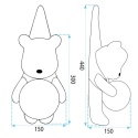 Lampa ścienna kinkiet miś w różowej koszulce G168-1W