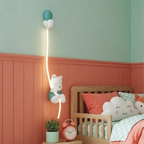 Lampa ścienna kinkiet miś G170-W