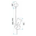 Lampa ścienna kinkiet miś G170-W