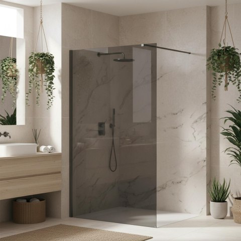ŚCIANKA PRYSZNICOWA FLEXI 100 cm GREY 1/2