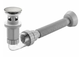 SYFON UMYWALKOWY FLOW NIKIEL SZCZOTKOWANY