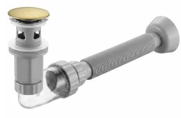 SYFON UMYWALKOWY FLOW ZŁOTY SZCZOTKOWANY