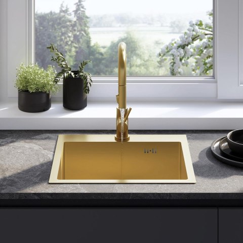 ZLEWOZMYWAK LEO 50 BRUSH GOLD