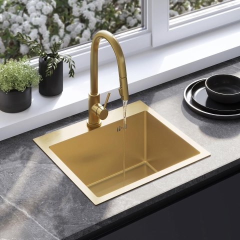 ZLEWOZMYWAK LEO 50 BRUSH GOLD