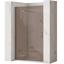 DRZWI PRYSZNICOWE HUGO BROWN/BRUSH COPPER 100