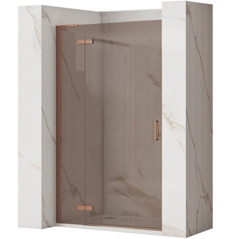 DRZWI PRYSZNICOWE HUGO BROWN/BRUSH COPPER 100