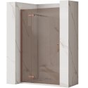 DRZWI PRYSZNICOWE HUGO BROWN/BRUSH COPPER 90