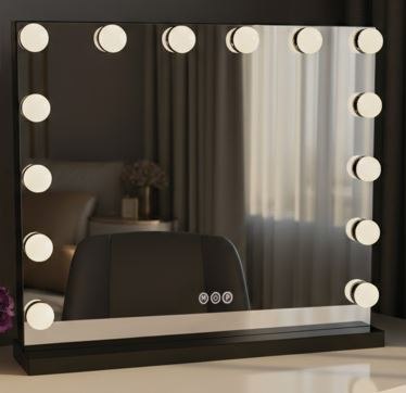 LUSTRO LED HOLLYWOOD S BLACK 80X60