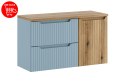 Zestaw meblowy 100cm z blatem i szafką z koszem na pranie NOVA DENIM