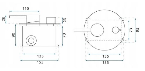 BATERIA WANNOWA PODTYNKOWA LUNGO TYTAN + BOX
