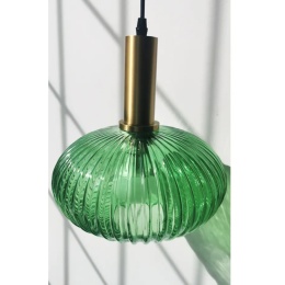 Lampa sufitowa, wisząca, szklana APP465-1CP zielona