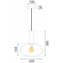 Lampa sufitowa, wisząca, szklana APP465-1CP zielona