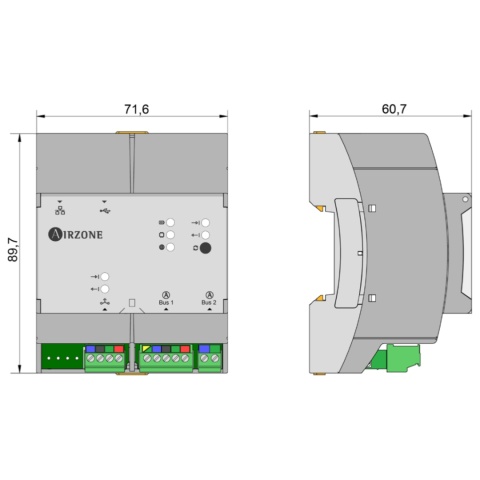 Moduł internetowy + BMS Modbus