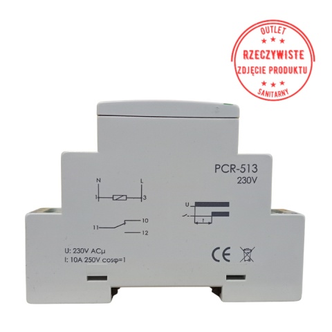 Przekaźnik czasowy F&F PCR-513 230 V AC